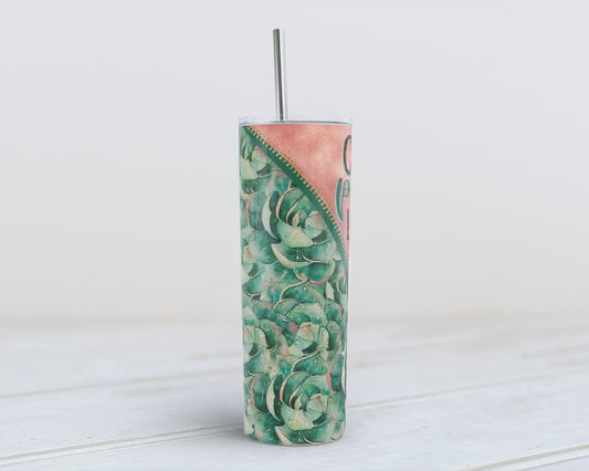 Monstera Leaves Print Tumbler