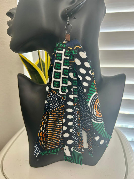Ankara / African Print Tassel Earrings